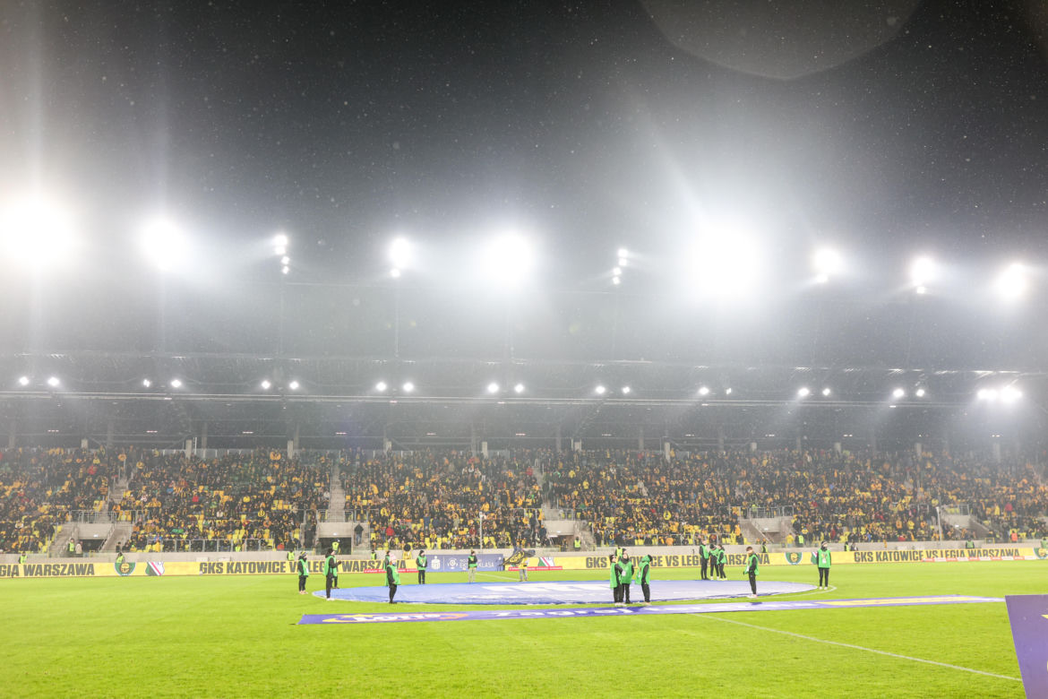 GKS Katowice - Widzew Łódź, zdjęcia kibiców z meczu 20. kolejki PKO BP Ekstraklasy