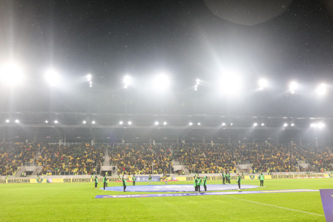 GKS Katowice - Widzew Łódź, zdjęcia kibiców z meczu 20. kolejki PKO BP Ekstraklasy