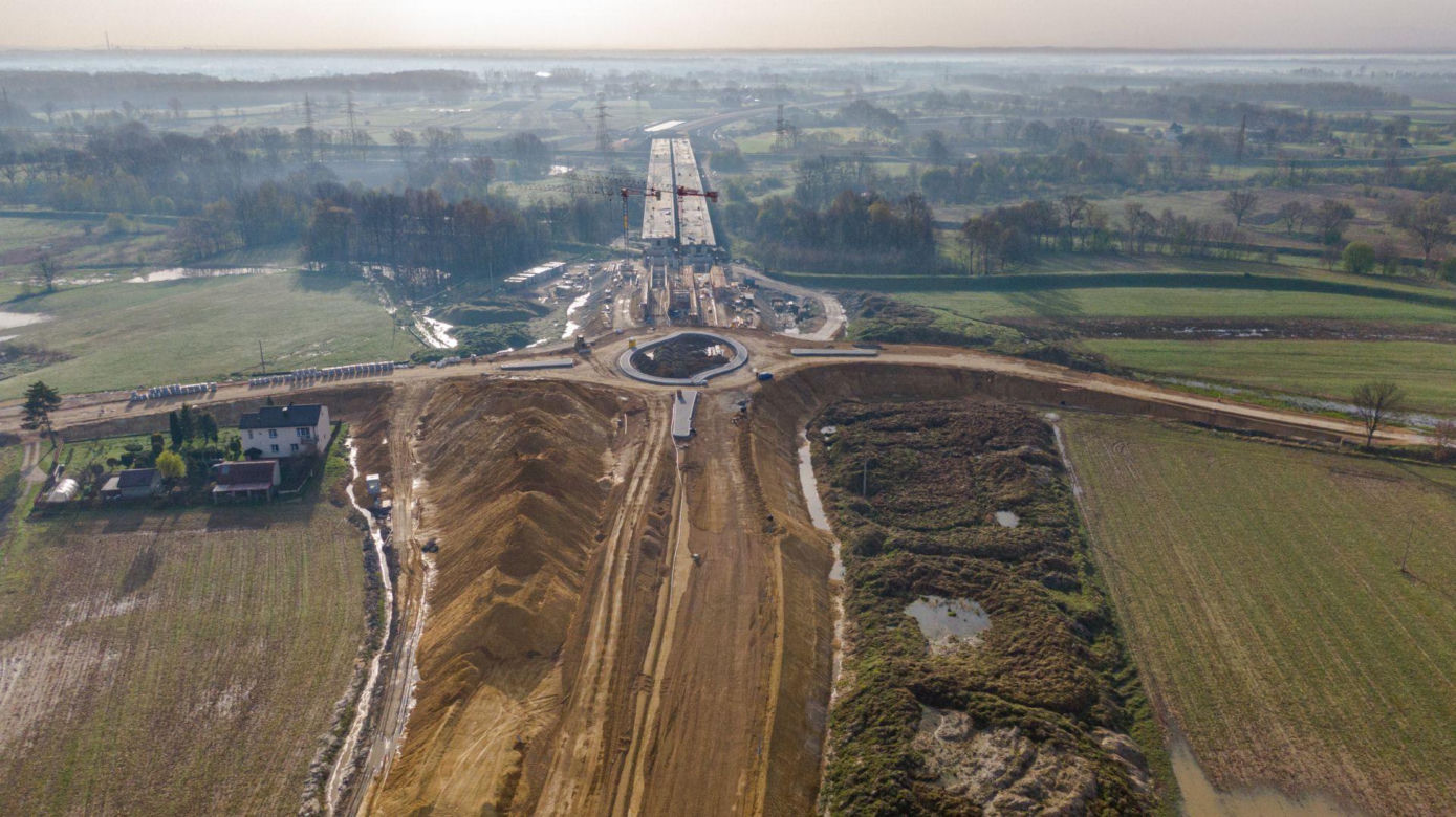 Budowa obwodnicy Oświęcimia - kwiecień 2024