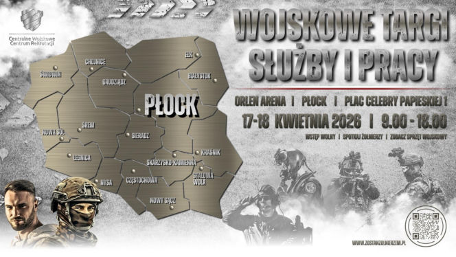 Wojskowe Targi Służby i Pracy 2026 w Płocku i 15 miejscowościach