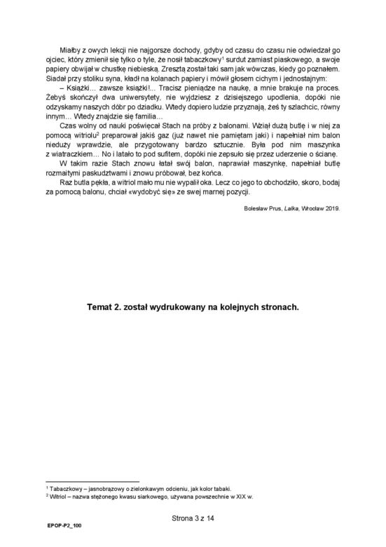 Matura arkusz