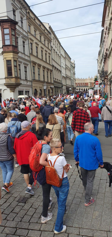Przez Kraków przeszedł marsz solidaryzujący z warszawskim Marszem Miliona Serc