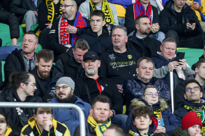 GKS Katowice - Górnik Zabrze: Zdjęcia kibiców z Derbów Śląska w ramach 23. kolejki PKO BP Ekstraklasy