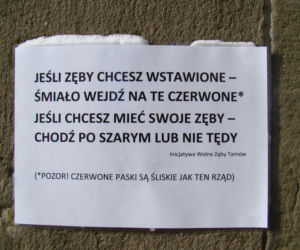  Śliski jak tafla lodu rynek w Tarnowie 