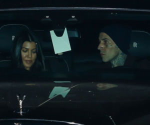 Kourtney Kardashian i Travis Barker na kolacji