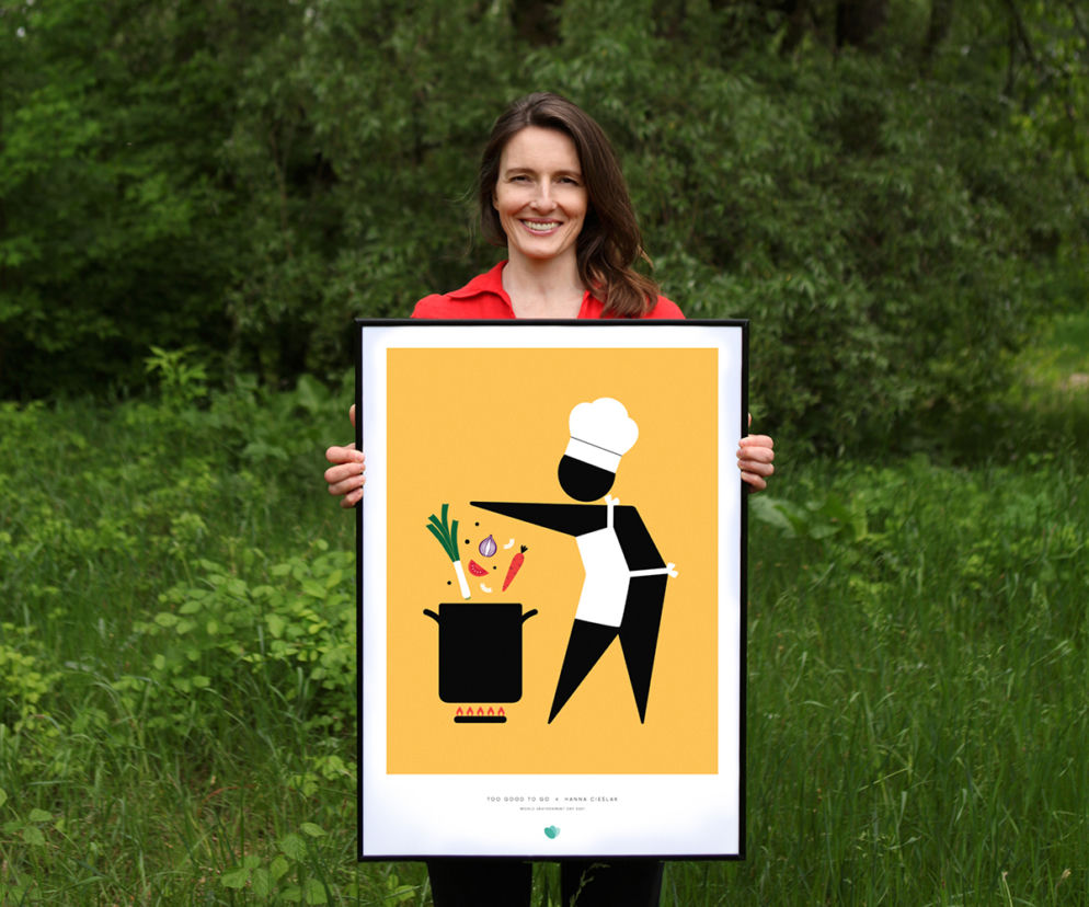 Hanna Cieślak - plakat wykonany w ramach akcji Too Good To Go