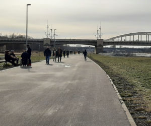 Tłumy nad Wartą w Poznaniu - 20.02.2021