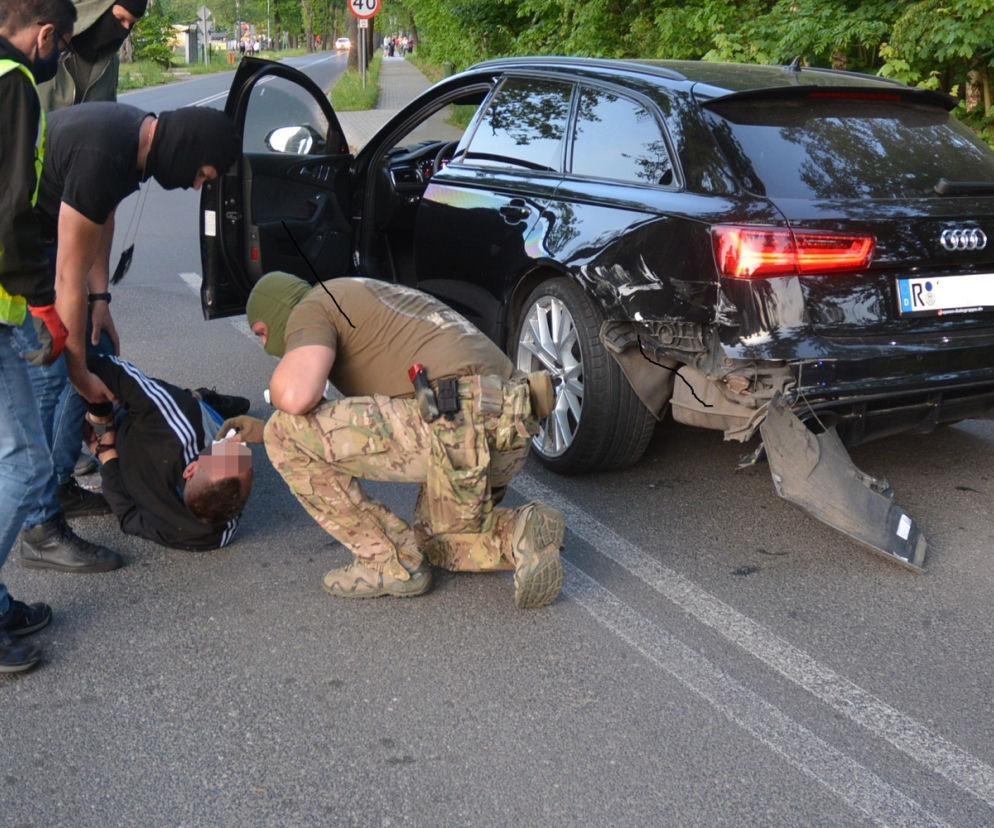 Dramatyczny pościg za audi w powiecie zgorzeleckim
