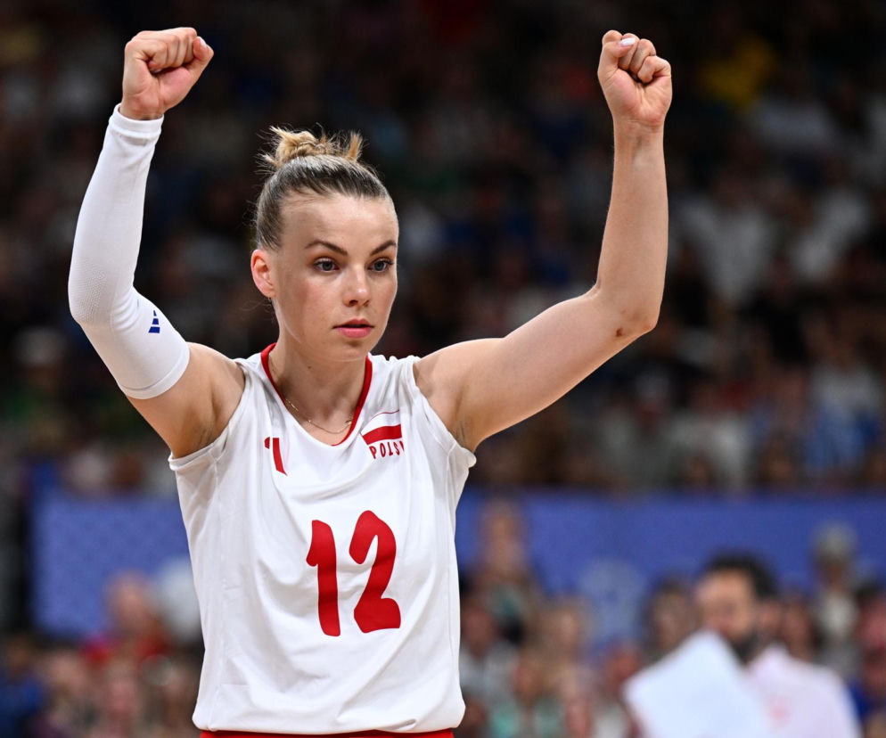 Siatkarka Aleksandra Szczygłowska cieszy się z punktu. O meczu z Węgierkami przeczytasz na SE Supersport.