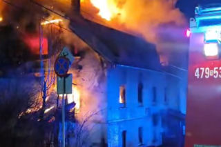 Pożar pensjonatu w Świeradowie-Zdroju. Budynek spłonął dzień po wyjeździe gości