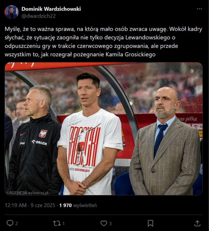 Świat sportu o odejściu Lewandowskiego z kadry