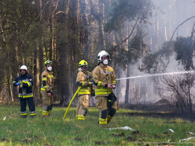 Do akcji ruszyły śmigłowce i samoloty. Gigantyczny pożar lasu pod Częstochową.
