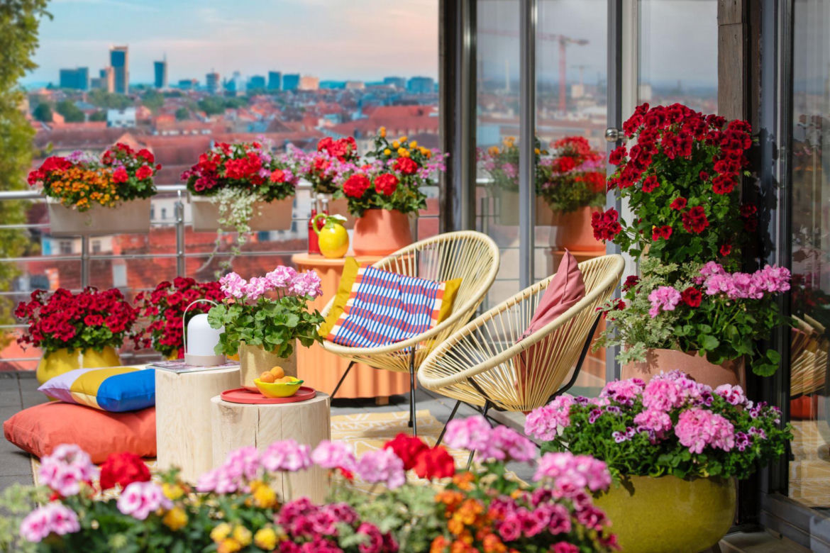 Luksusowy balkon i taras – raj ogrodnika