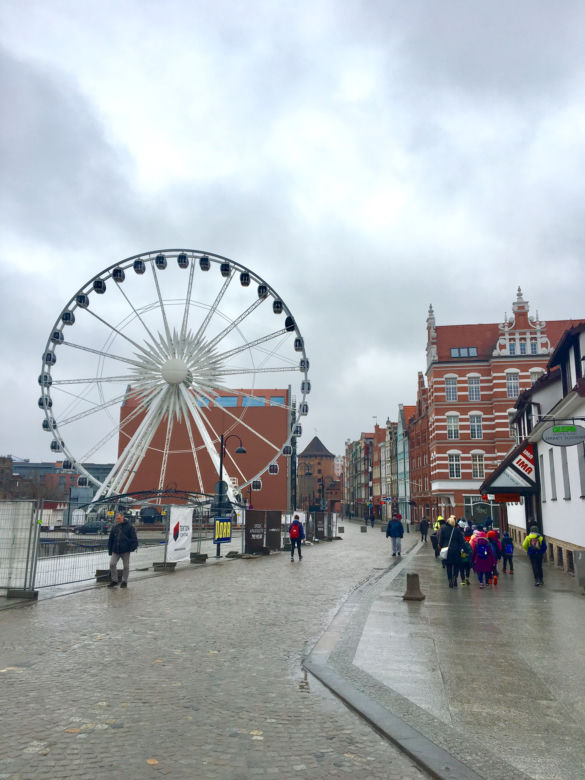 Gdańsk: Koło widokowe już kręci się w nowym miejscu [GALERIA ZDJĘĆ]