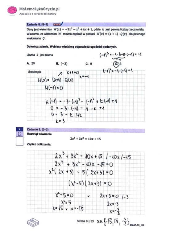 Matura próbna 2024: matematyka. Arkusze CKE i odpowiedzi. Poziom podstawowy [Formuła 2023