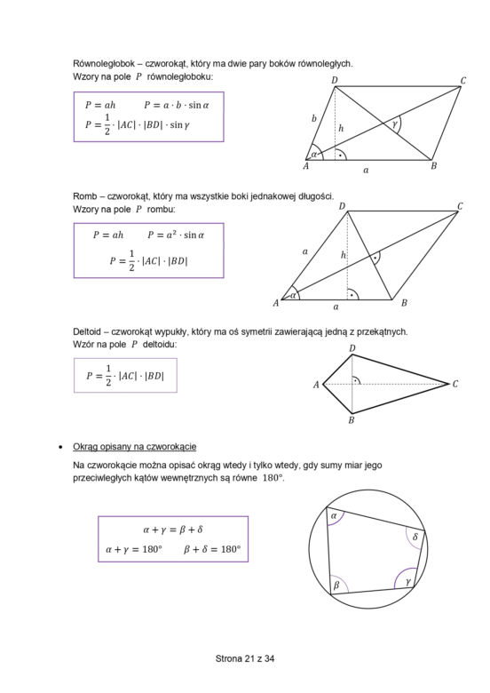 Karta wzorów matematyka matura 2023