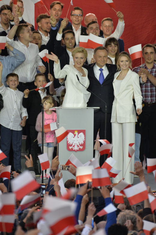 Wieczór wyborczy Andrzeja Dudy