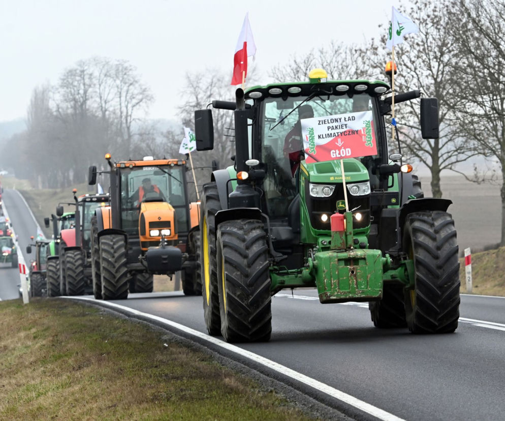 Protesty rolników na drogach województwa zachodniopomorskiego