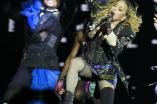 Madonna podczas koncertu w Rio de Janeiro