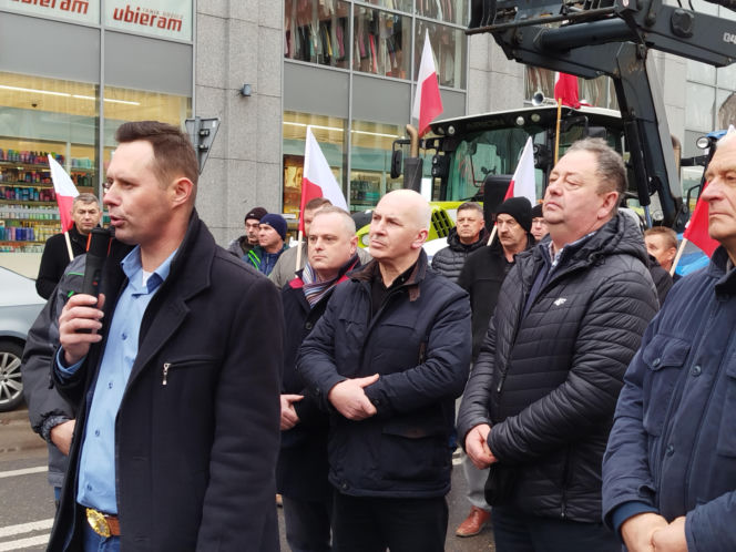 Rolnicy z regionu Siedleckiego protestowali w Siedlcach