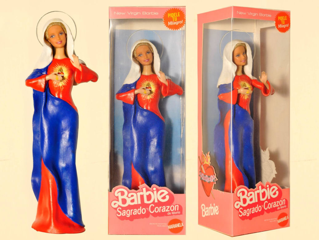 Matka Boska jako Lalka Barbie, Jezus na krzyżu jako Ken