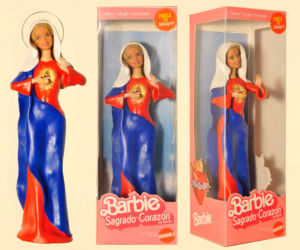 Matka Boska jako Lalka Barbie, Jezus na krzyżu jako Ken