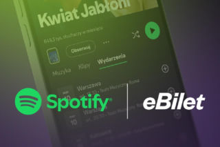 eBilet integruje się ze Spotify. To pierwsze takie partnerstwo na polskim rynku biletowym