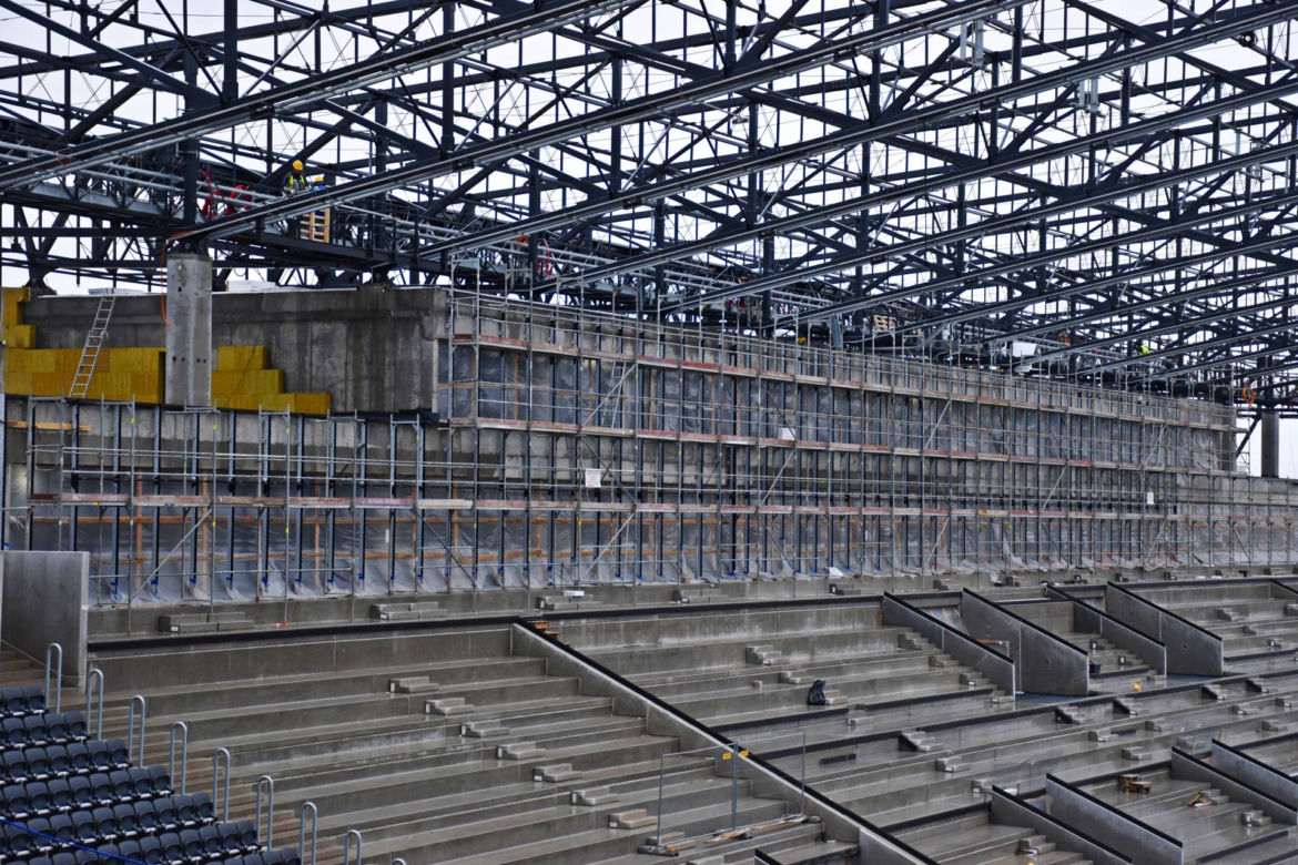 Budowa stadionu w Szczecinie - listopad 2021