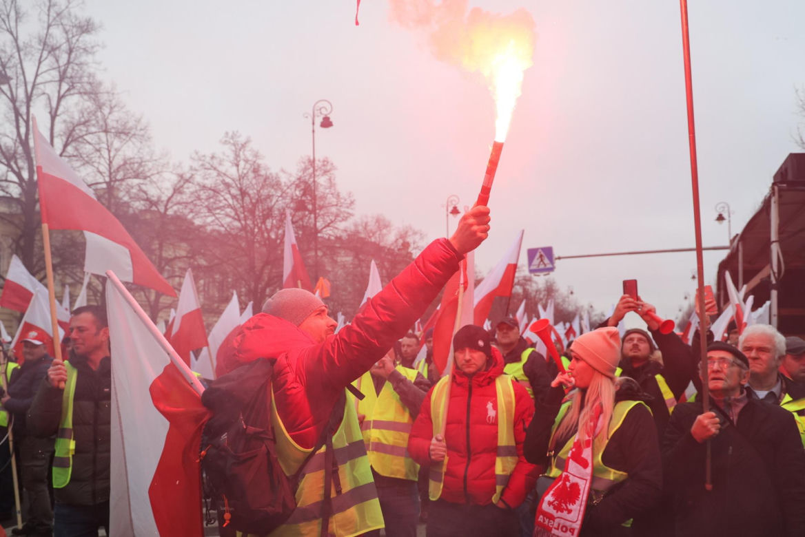 Protest rolników w Warszawie