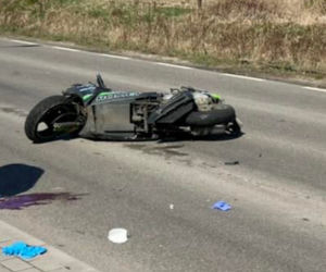  Zderzenie karetki motoroweru pod Warszawą