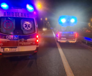 Wypadek na AOW Wrocław