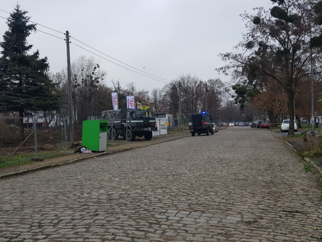 Skład bomb z czasów II wojny światowej na budowie we Wrocławiu
