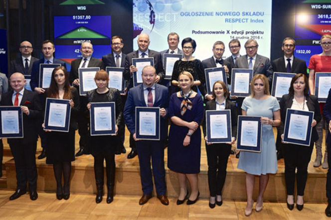 GPW ogłasza skład Respect Index