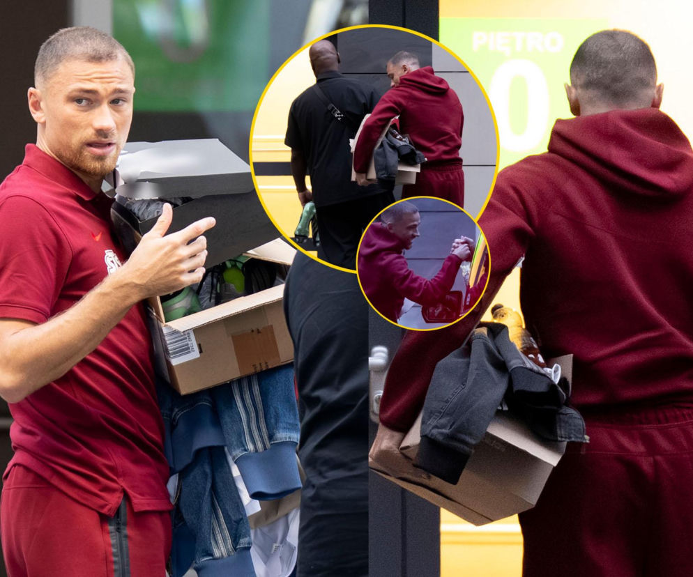 Przesyłka dla Matty'ego Casha przed meczem z Bośnią. Paparazzi przyłapali go z wielkim pudłem