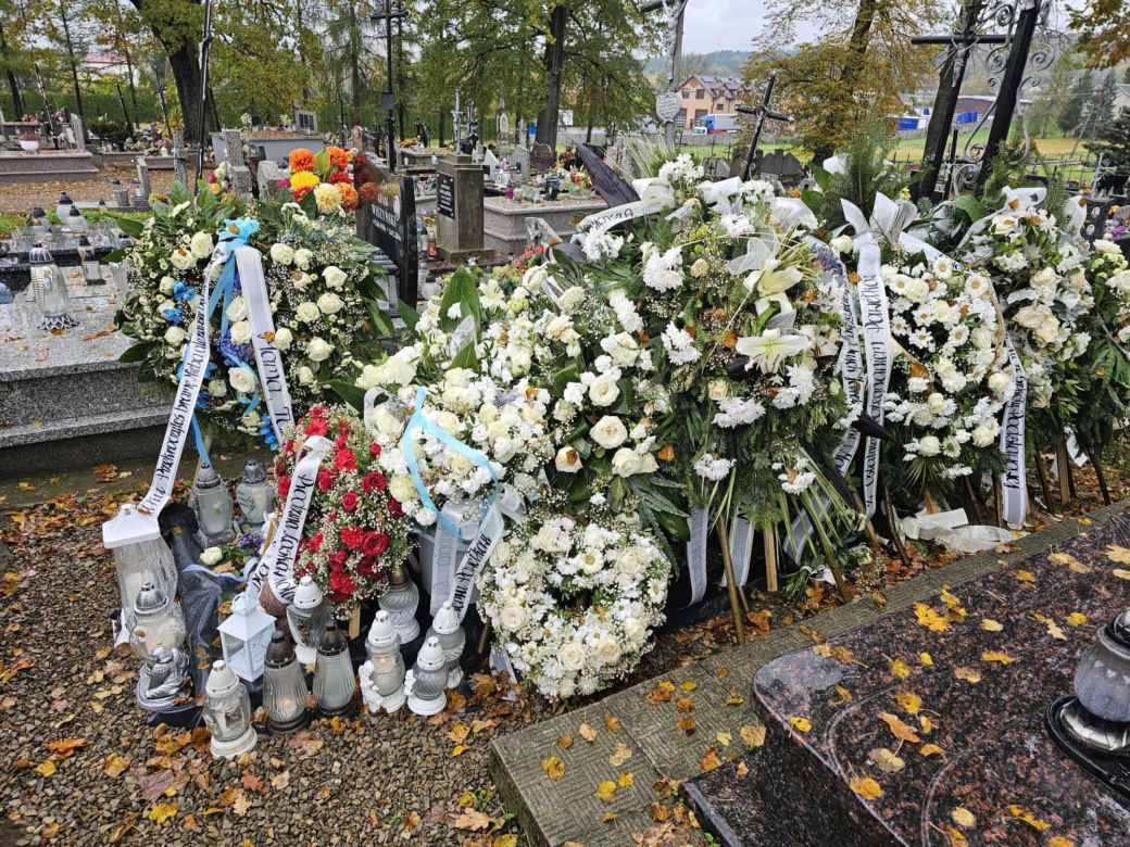Grób Pawełka, który zginął w wypadku 