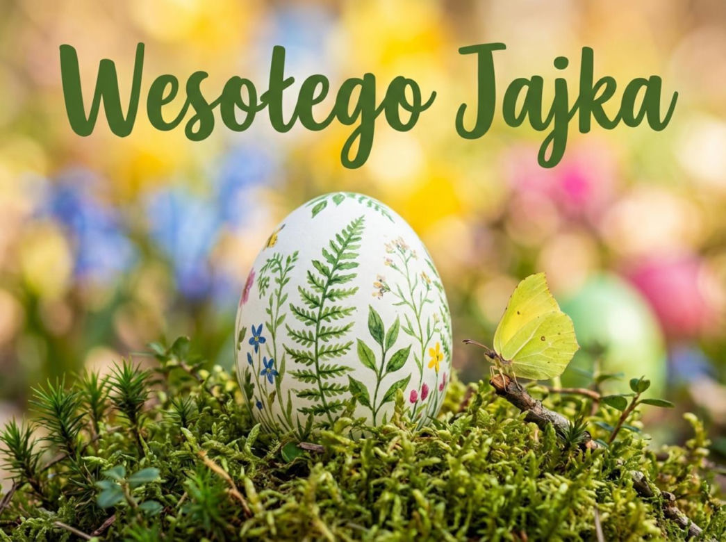 Kartka wielkanocna z życzeniami