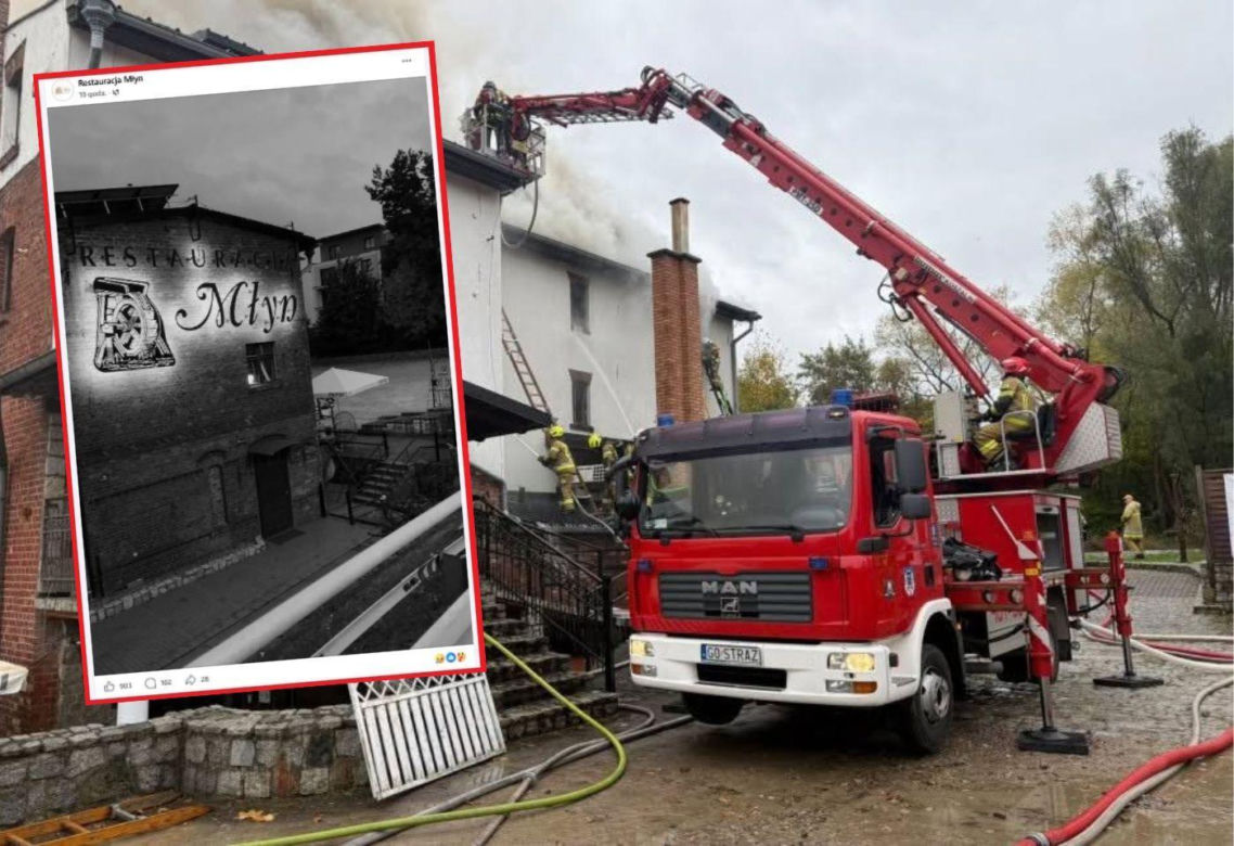 W budynku wybuchł pożar, a lokal został zamknięty do odwołania