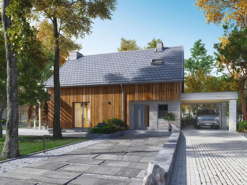 Projekt: Weranda 4 – DS023; autor projektu: architekt Tomasz Sobieszuk
