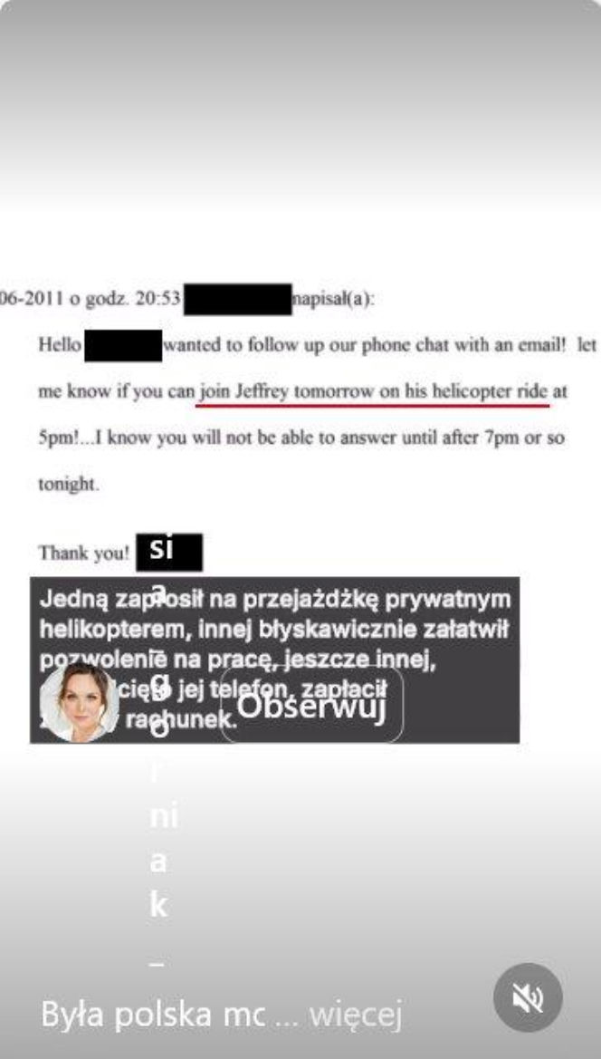 Epstein, Weinstein i polska modelka. Szokujące powiązania w ujawnionych aktach