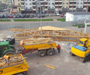 Po starym markecie prawie nie ma śladu. Nowy jesienią