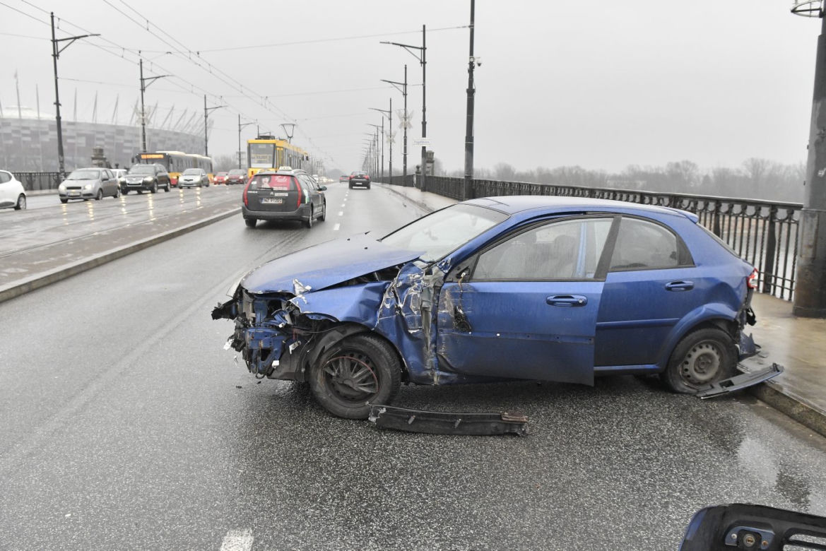 Wypadek na moście Poniatowskiego