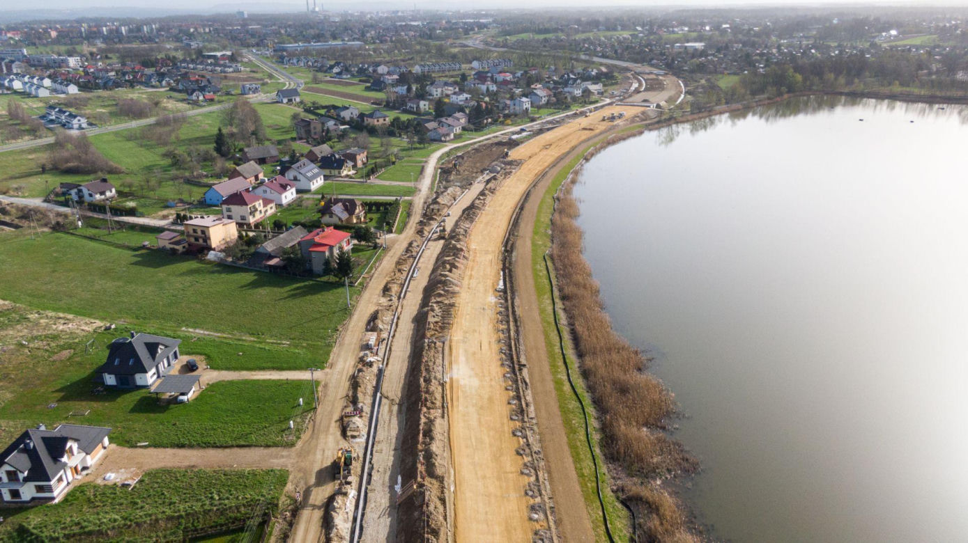 Budowa obwodnicy Oświęcimia - kwiecień 2024