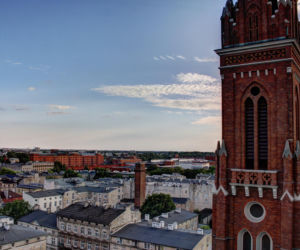 Widoki z wież kościoła na Placu Kościelnym