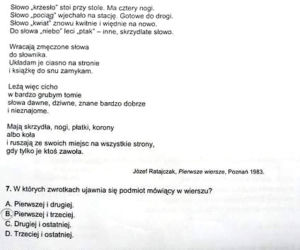 Sprawdzian w klasie VI szkoły podstawowej