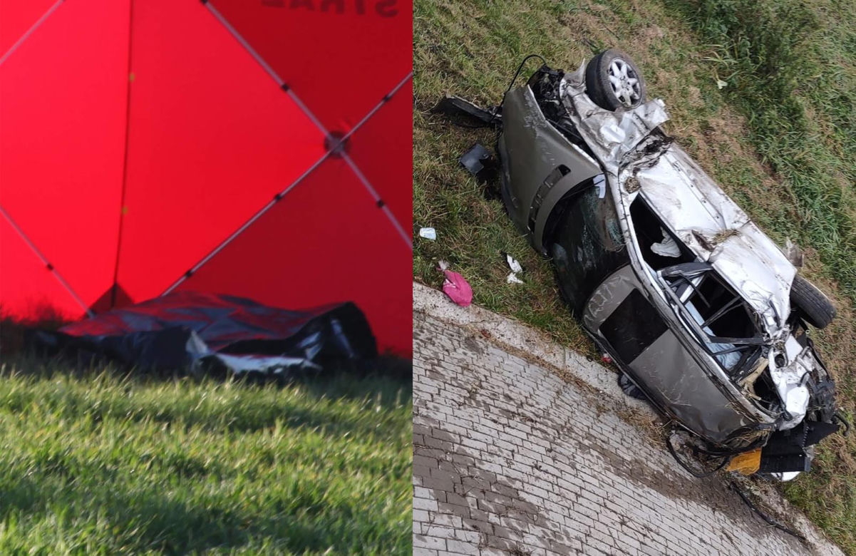 Wypadł z drogi, zabił przyjaciółkę. Jej ciało wyleciało w powietrze