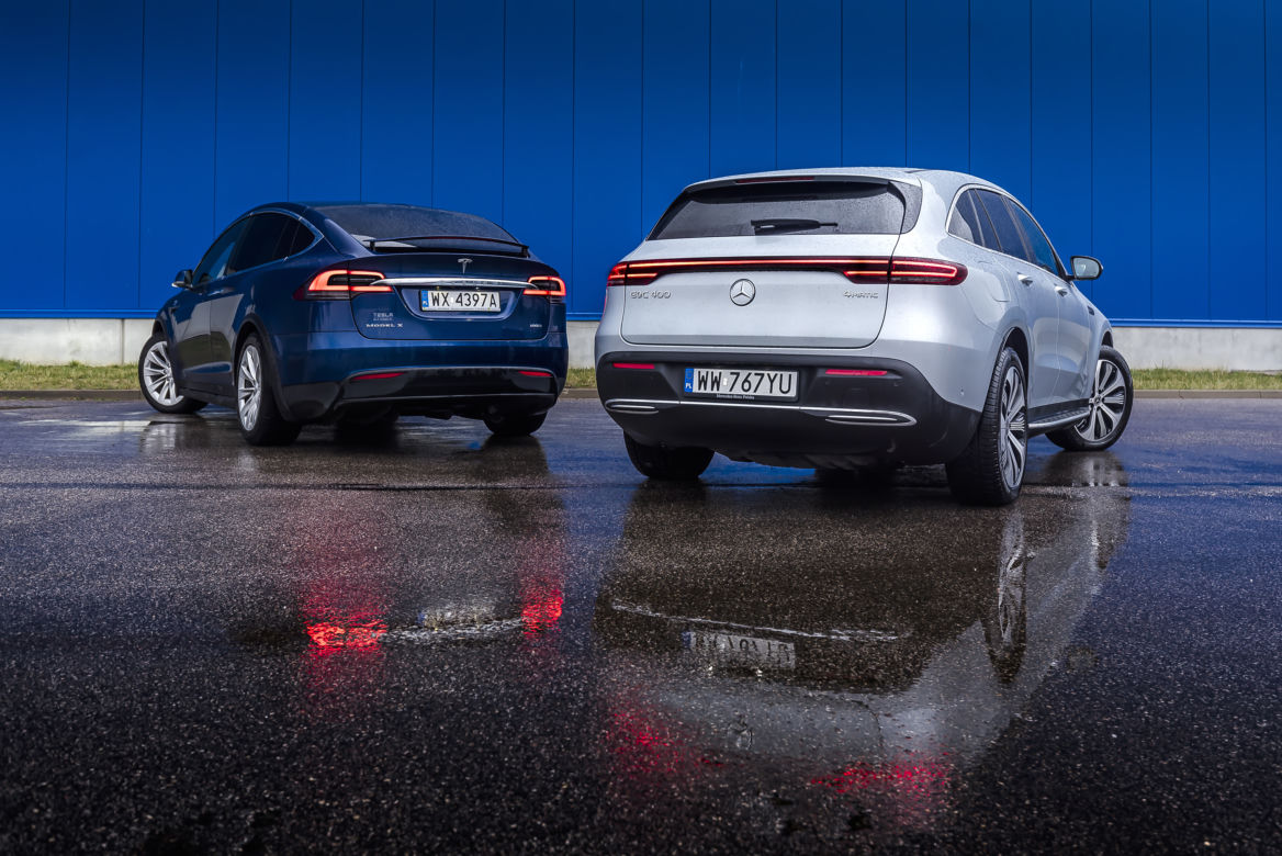 Mercedes-Benz EQC 400 vs. Tesla Model X 100D