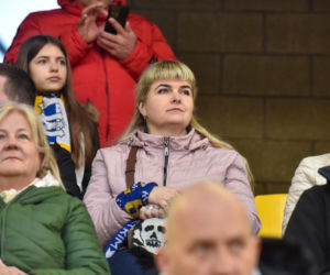 PRES Grupa Dewloperska Toruń - Abramczyk Polonia Bydgoszcz, zdjęcia kibiców i zawodników z pożegnania Adriana Miedzińskiego