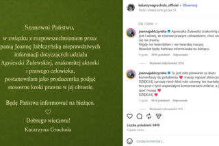 Katarzyna Grochola grozi sądem, a Joanna Jabłczyńska odpowiada