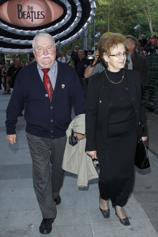 Lech Wałęsa z żoną Danutą Wałęsą