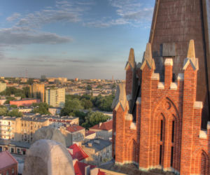 Widoki z wież kościoła na Placu Kościelnym